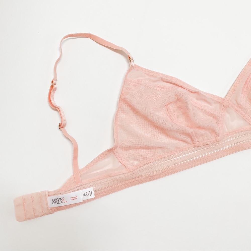Lace Mesh Bralette Peach - Picture 7 of 9